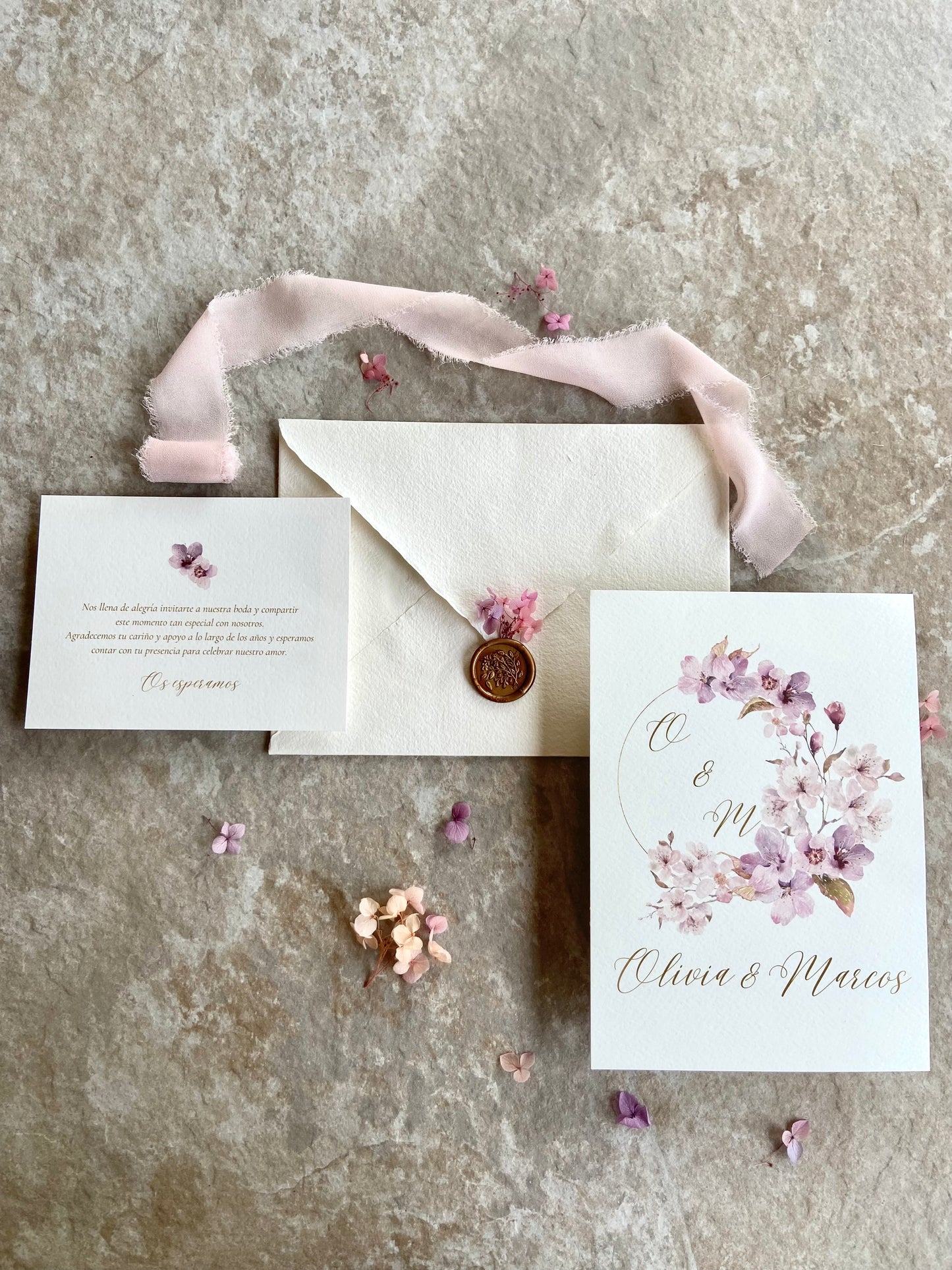 Invitación Boda ''Malva''