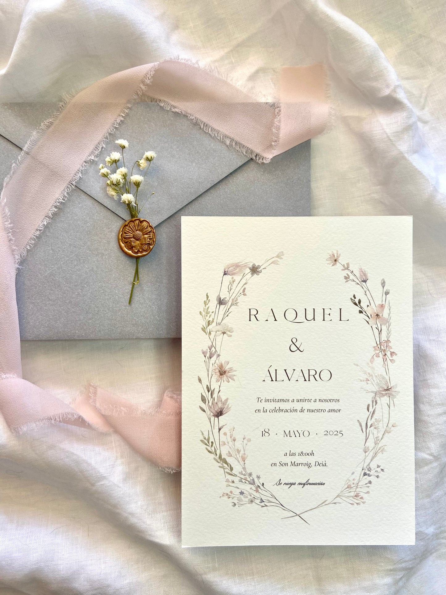 Invitación Boda ''Corona Silvestre''