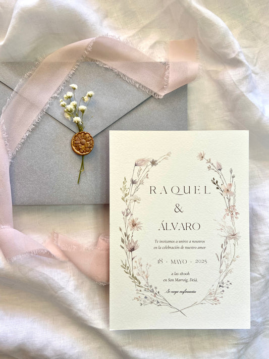 Invitación Boda ''Corona Silvestre''