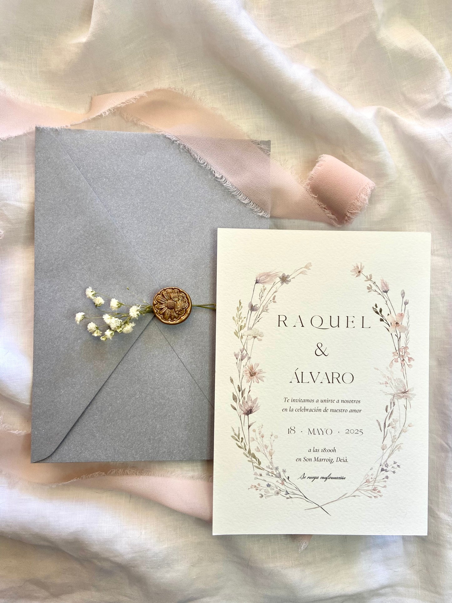 Invitación Boda ''Corona Silvestre''
