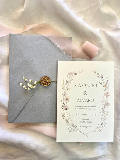 Invitación Boda ''Corona Silvestre''