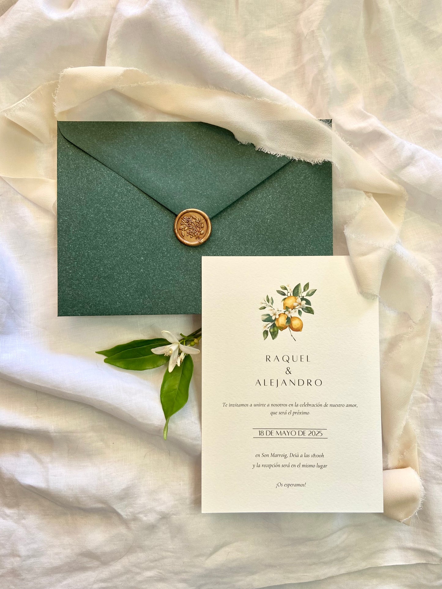 Invitación Boda ''Limón''