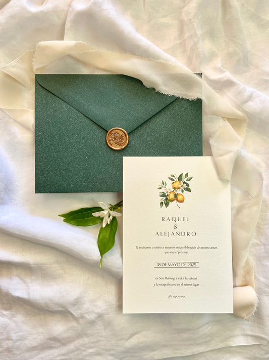 Invitación Boda ''Limón''