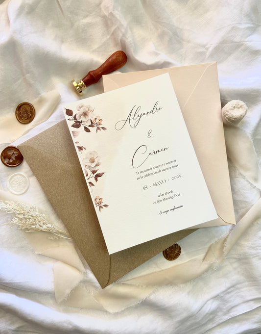 Invitación Boda ''Esencia Otoñal''