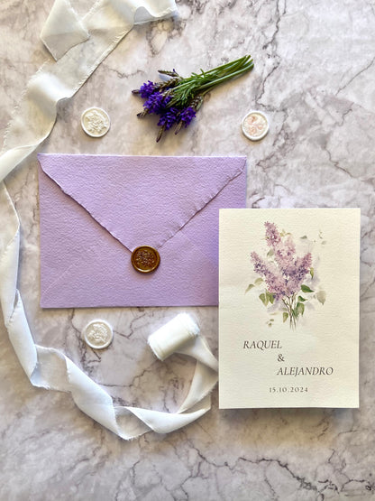 Invitación Boda ''Lilac Blossom''