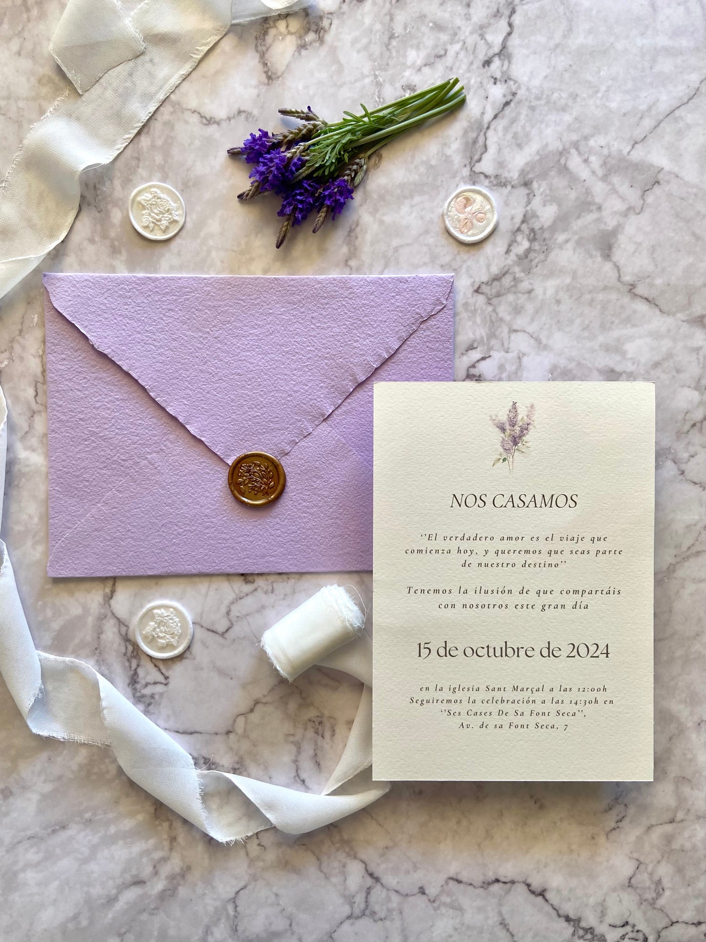 Invitación Boda ''Lilac Blossom''