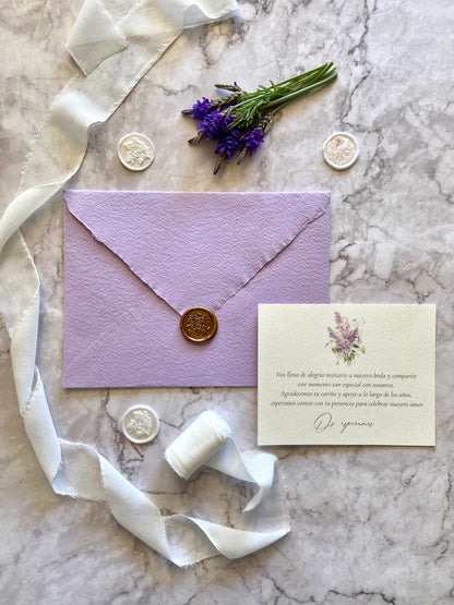 Invitación Boda ''Lilac Blossom''