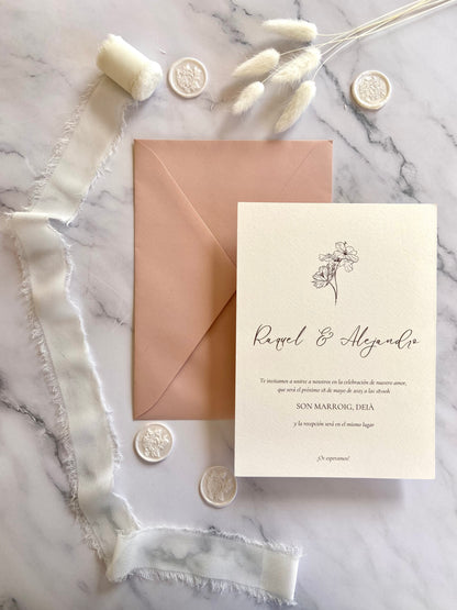 Invitación Boda ''Minimalista''