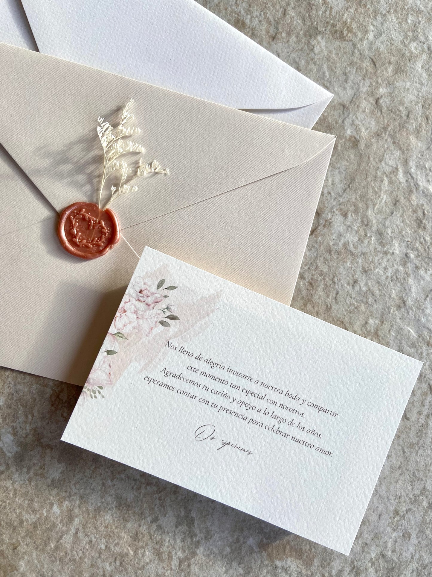 Tarjeta de Agradecimiento ''Amanecer Rosa''