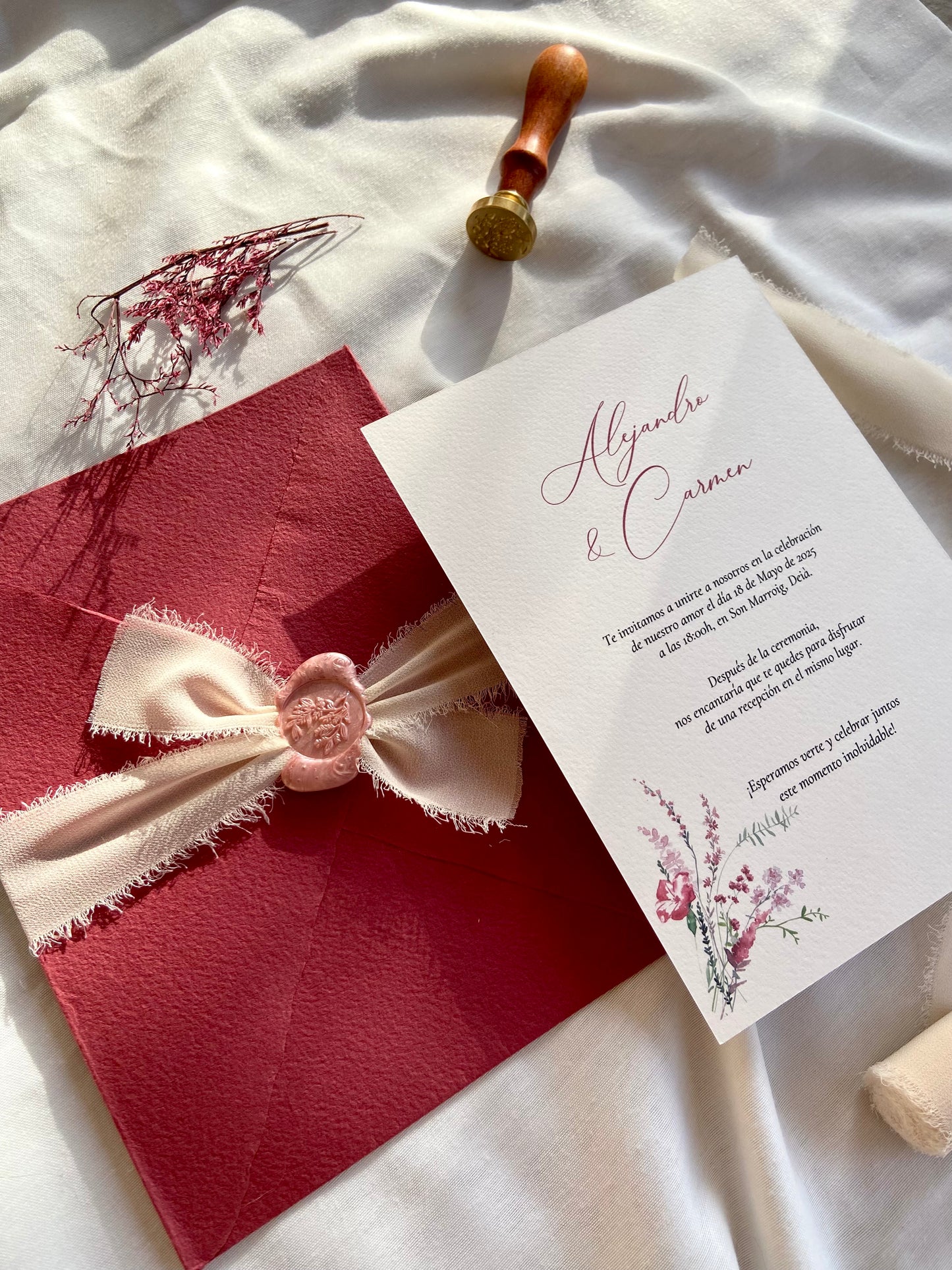 Invitación Boda ''Flor Silvestre''