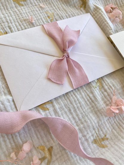 Invitación Bautizo "Ositas entre Flores"