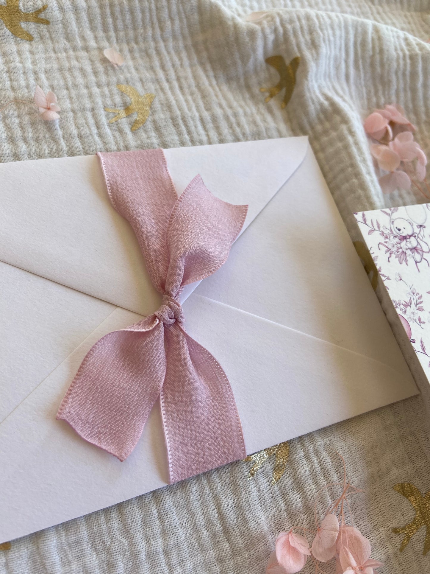 Invitación Bautizo "Animalitos Florales Rosa"