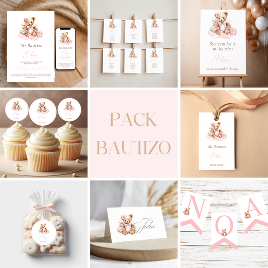 Pack Papelería Bautizo
